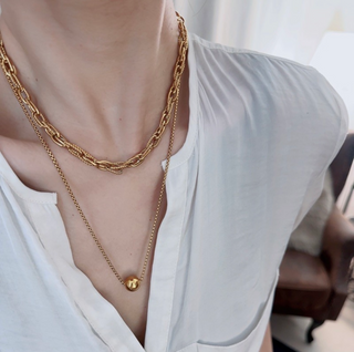 Versatile Gold Orb Pendant Necklace
