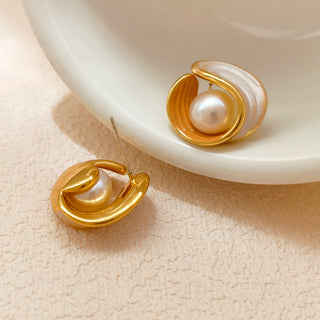 Abalone Pearl Earrings
