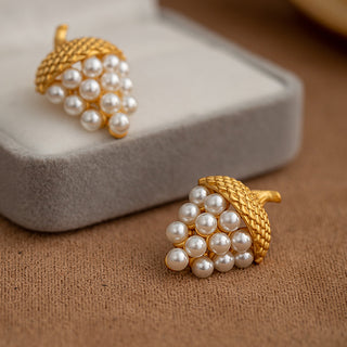 Pearl Strawberry Earrings
