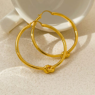 Chic Knot Hoops Earrings