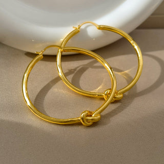 Chic Knot Hoops Earrings