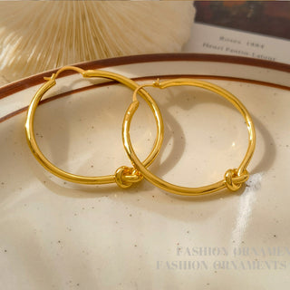 Chic Knot Hoops Earrings