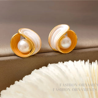Abalone Pearl Earrings