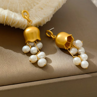 Lily Pearl Tassel Earrings