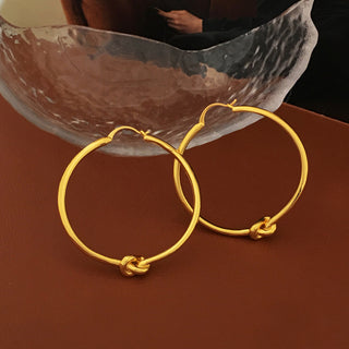 Chic Knot Hoops Earrings