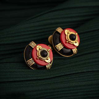 Gilded Tricolor Earrings