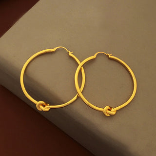 Chic Knot Hoops Earrings